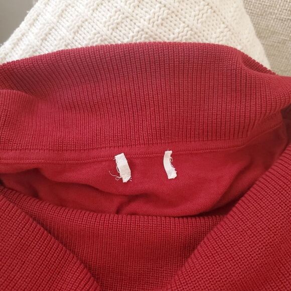 Caslon Side Slit Convertible Cowl Neck Tunic size Medium in Red - Picture 11 of 12